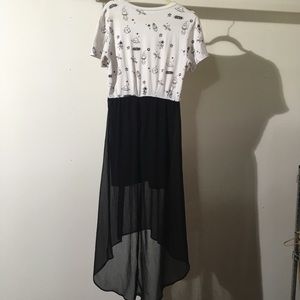 Space aliens high low dress